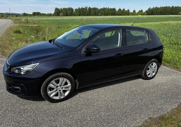 Peugeot 308 cena 42500 przebieg: 104500, rok produkcji 2019 z Koło małe 352